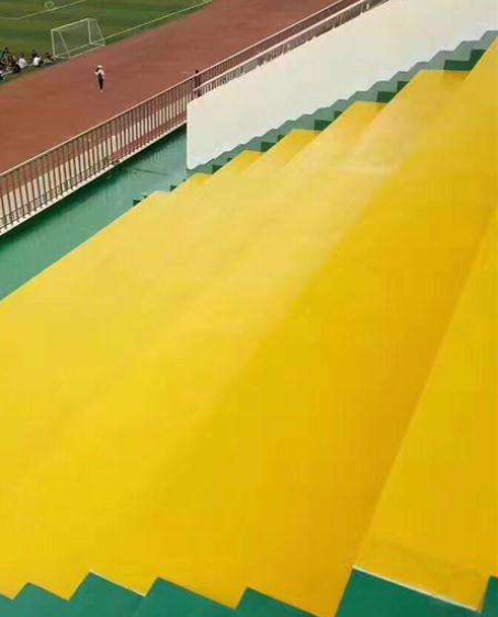 新安球场台阶翻新修补改造